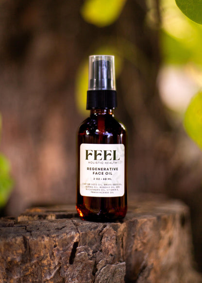 Frankincense Regenerative Face Oil 2 oz, Organic Face Moisturizer, Anti Aging Skincare Serum