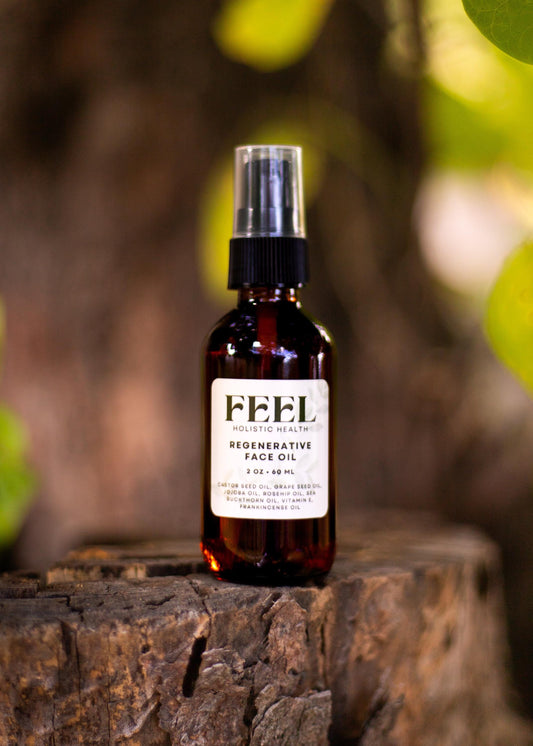Frankincense Regenerative Face Oil 2 oz, Organic Face Moisturizer, Anti Aging Skincare Serum