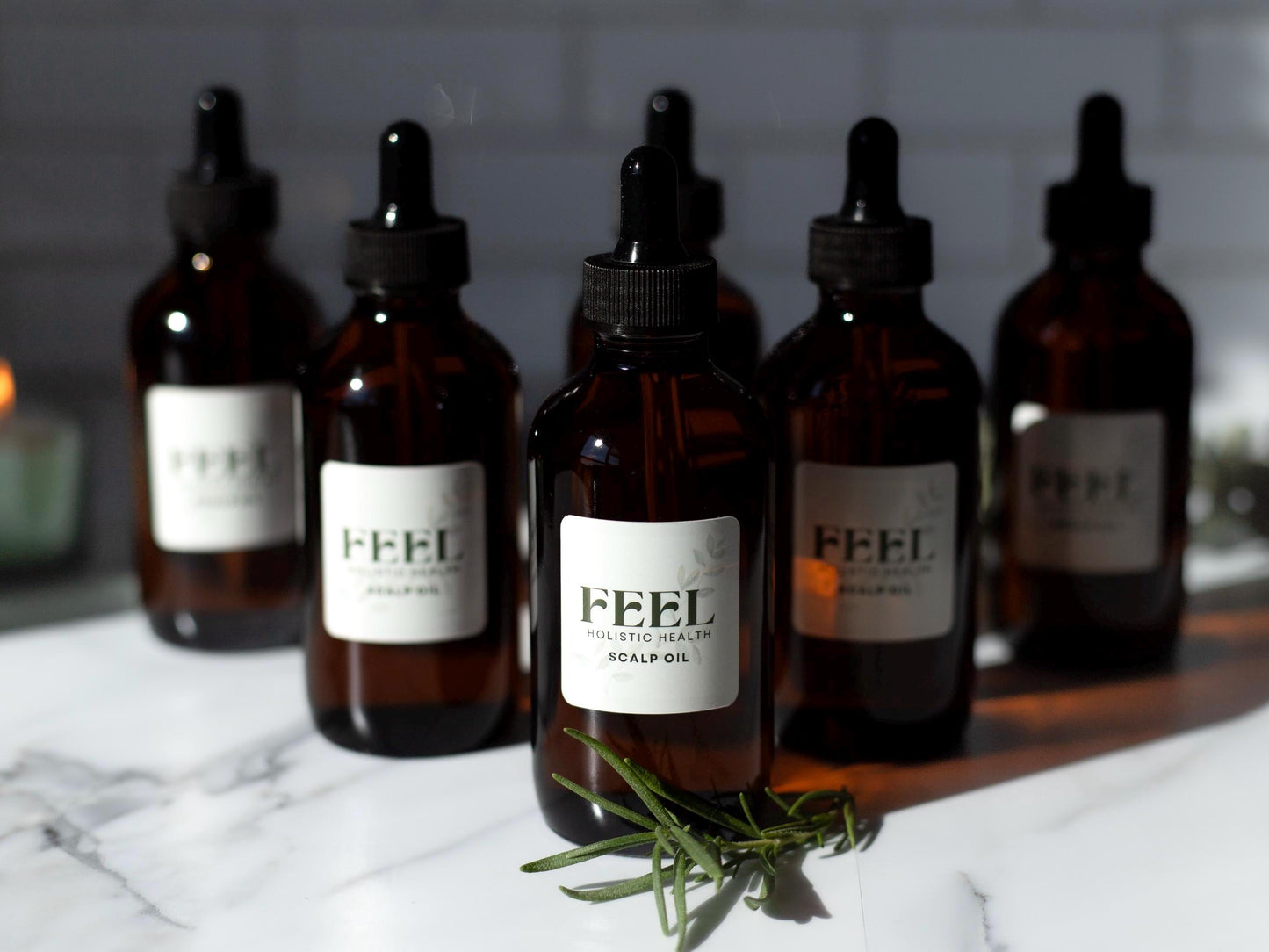 Rosemary Rescue Scalp Oil 4 oz, Natural Scalp Care, Strengthen Hair
