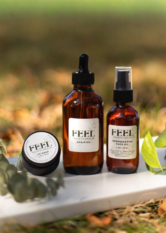 Trio Bundle: Lip Goop + Face Oil + Scalp Oil