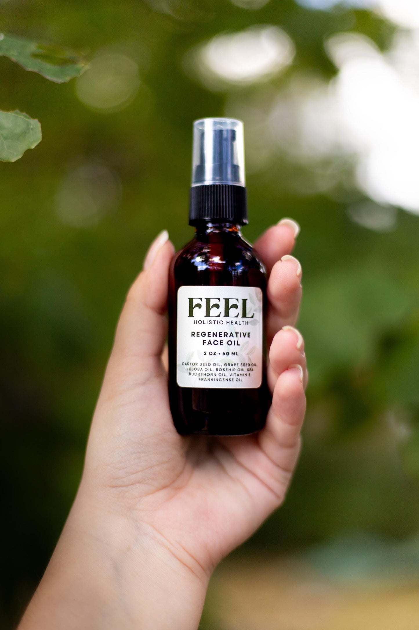 Frankincense Regenerative Face Oil 2 oz, Organic Face Moisturizer, Anti Aging Skincare Serum