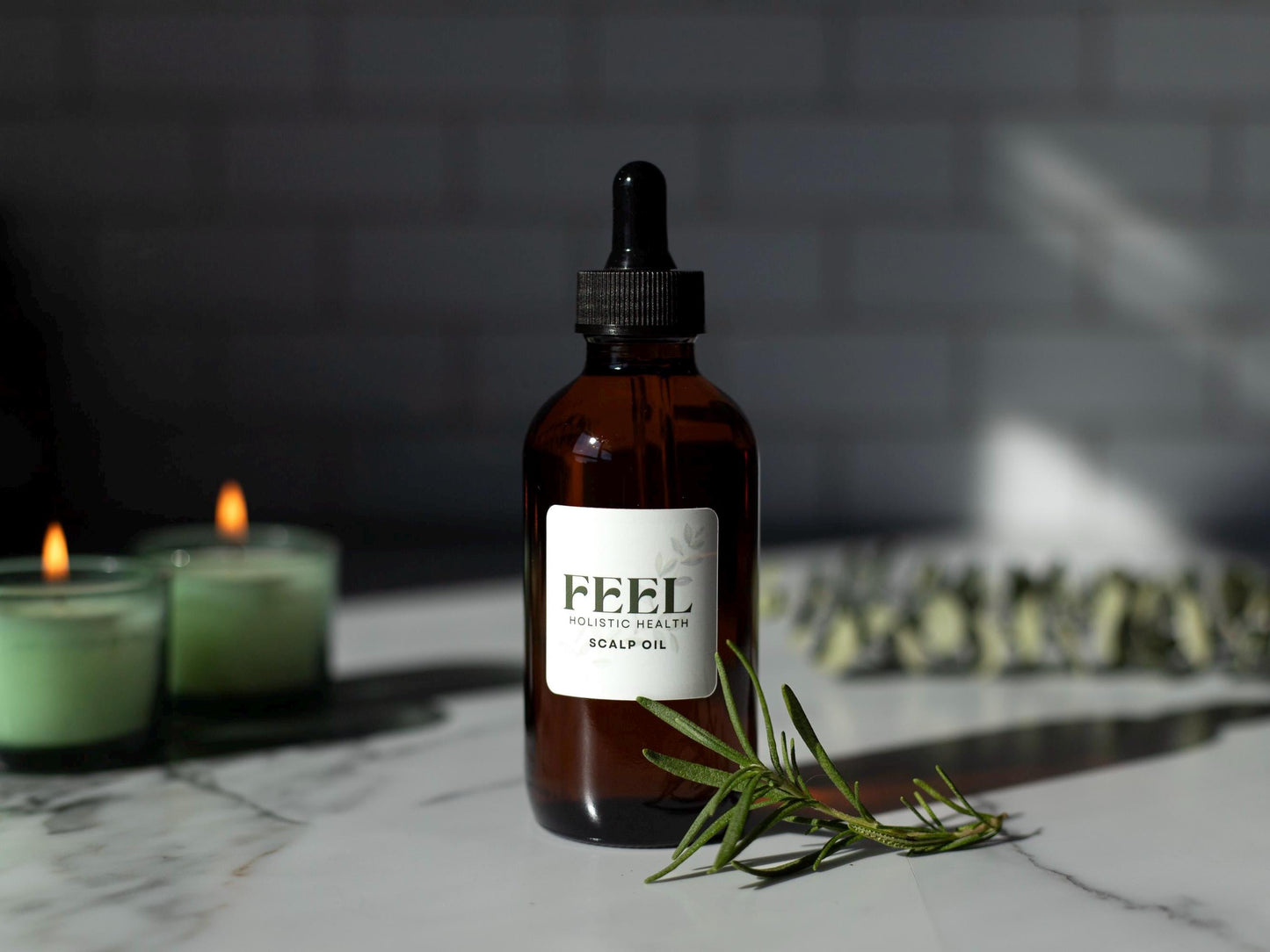 Rosemary Rescue Scalp Oil 4 oz, Natural Scalp Care, Strengthen Hair